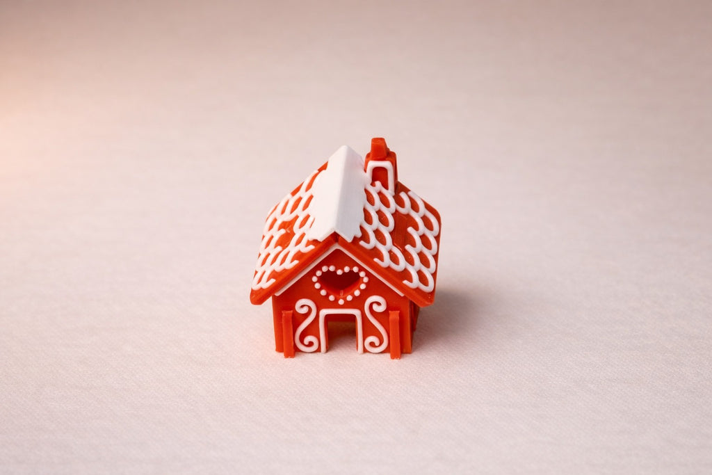 🎄 Gingerbread House – 3D Printed Christmas Decoration
