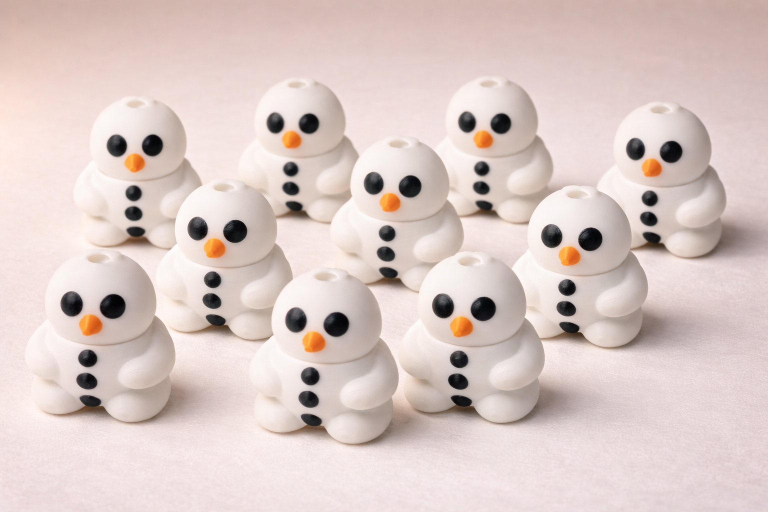 ⛄ Snowman – 3D Printed Christmas Decoration